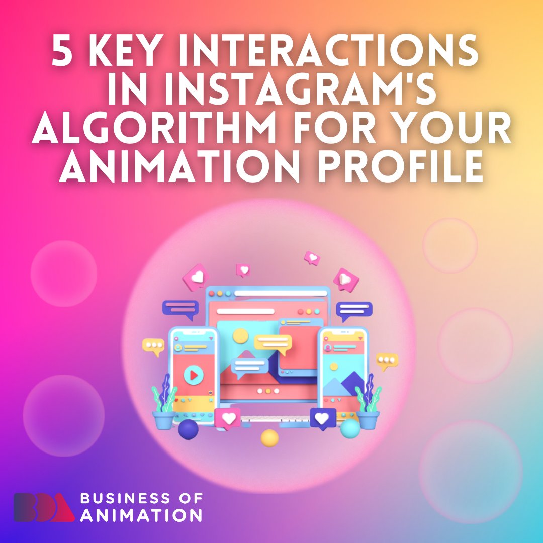 animationbiz's tweet image. Here are the key interactions on how the Instagram feed algorithm works, shared by Adam Mosseri, Head of Instagram.

1. Time spent
2. Like
3. Comment

#animatorsoninstagram #animatorsofinstagram #animationinstagram #instaalgorithm #instagramanimation
#AnimationBusiness #Animated
