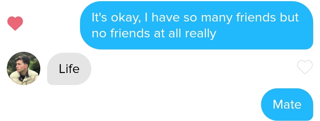 Sammonaise's tweet image. #tinderconversations