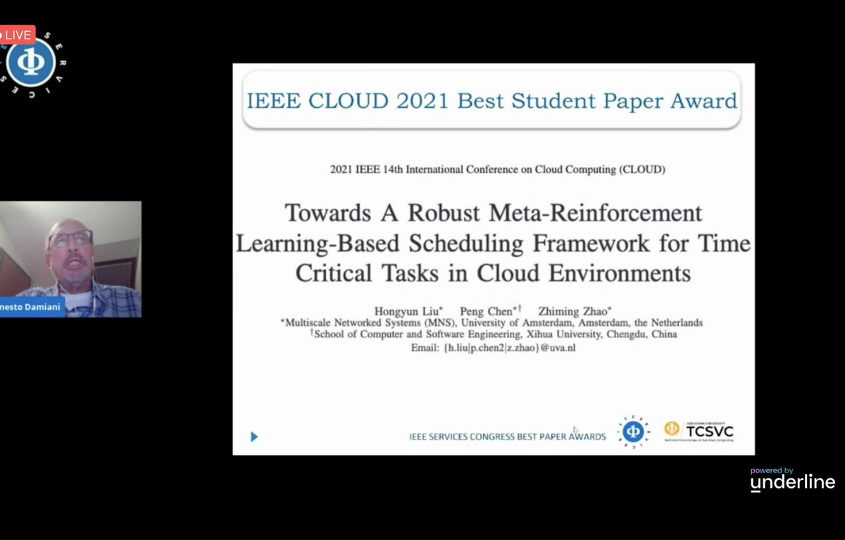 zhiming72's tweet image. ML-based scheduling solutions often suffer from their low robustness when workloads change. Supported by EU #ARTICONF, #ENVRI-FAIR&amp;amp; #BlueCloud, Hongyun tackled this problem using a meta-learning-based approach and presented the results in IEEE Cloud 2021: zenodo.org/record/5484397.