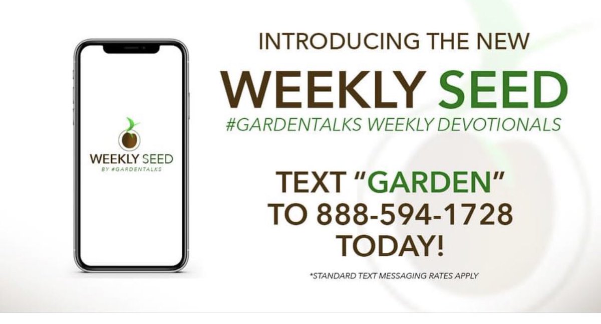 speaks_pr's tweet image. Get your WEEKLY SEED by @JamesMcCarroll 

Text GARDEN today! 

#gardentalks #weeklyseed #mobilapps #NewRelease #jamesmccarroll #innovation