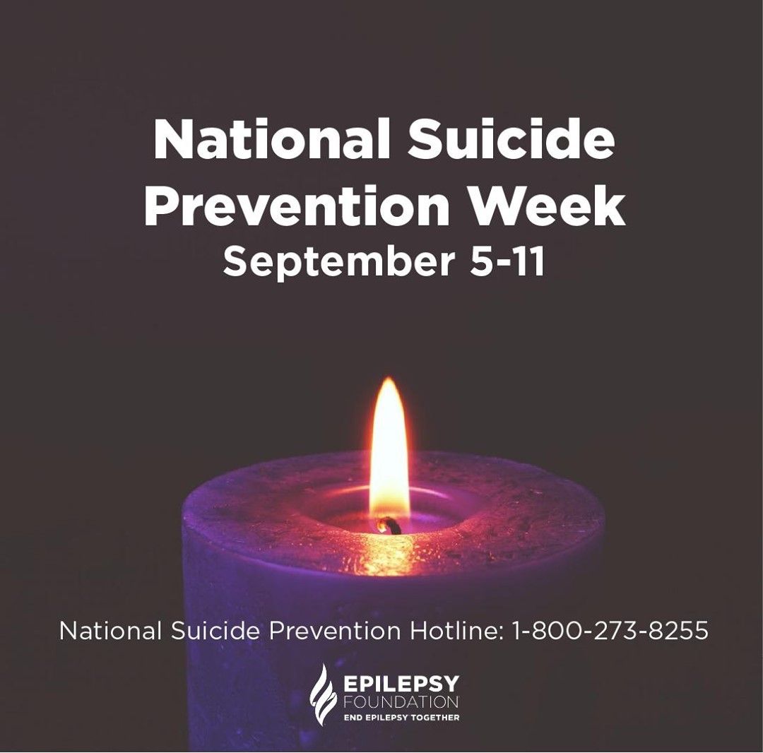 EpilepsyFdnLA's tweet photo. September 5-11 is National #SuicidePreventionWeek and today is World #SuicidePreventionDay. If you ever experience thoughts of suicide, talk to a healthcare professional or call a suicide helpline right away. Remember that you are not alone. #WellnessInstituteTips #WSPD https://t.co/OE1ZNbHSFo