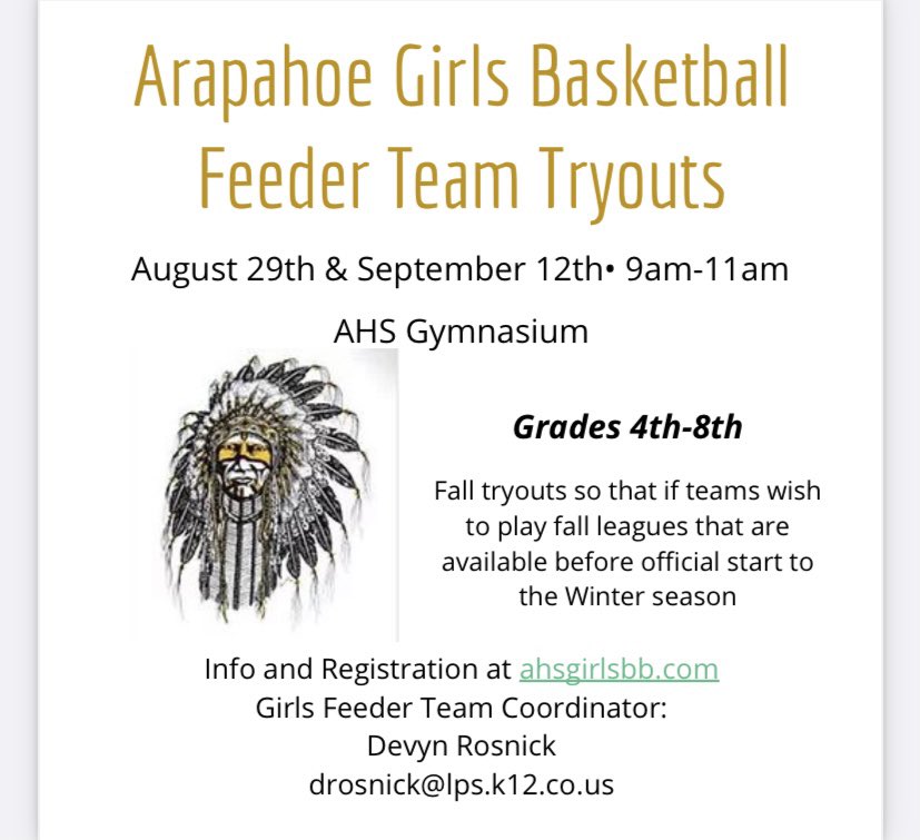 Just a reminder! Share with 4th-8th grade families! We are excited to welcome more girls to the TRIBE!