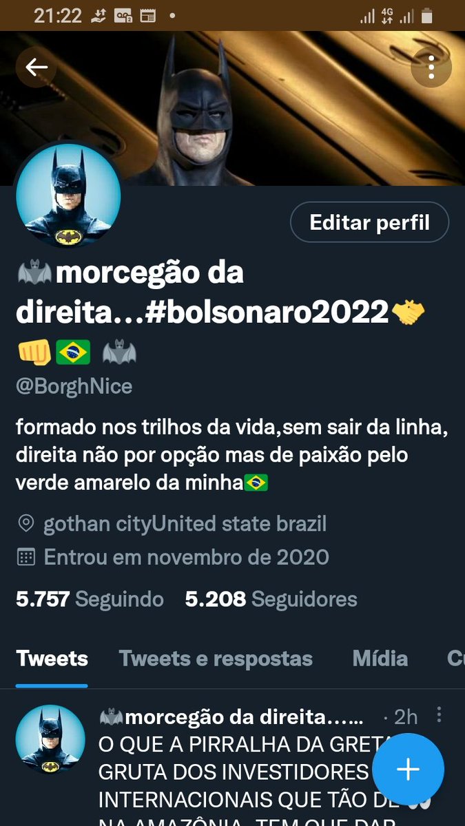 BorghNice's tweet photo. DESDE QDO CRIEI MINHA CONTA, O MEU STATUS É PROFÉTICO,...#BOLSONARO2022 https://t.co/ONstkjbAaO