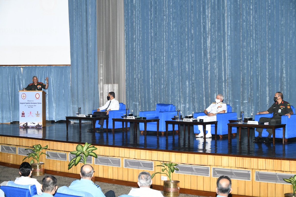 HQ_IDS_India's tweet image. Seminar on Integrated Capability Development System #ICADS conducted by HQ IDS &amp;amp; @CENJOWS from 7-10 September to brainstorm the methodology to evolve an optimum framework for holistic &amp;amp; integrated capability planning &amp;amp; development of the Defence Forces  
(1/3)

Jai Hind🇮🇳