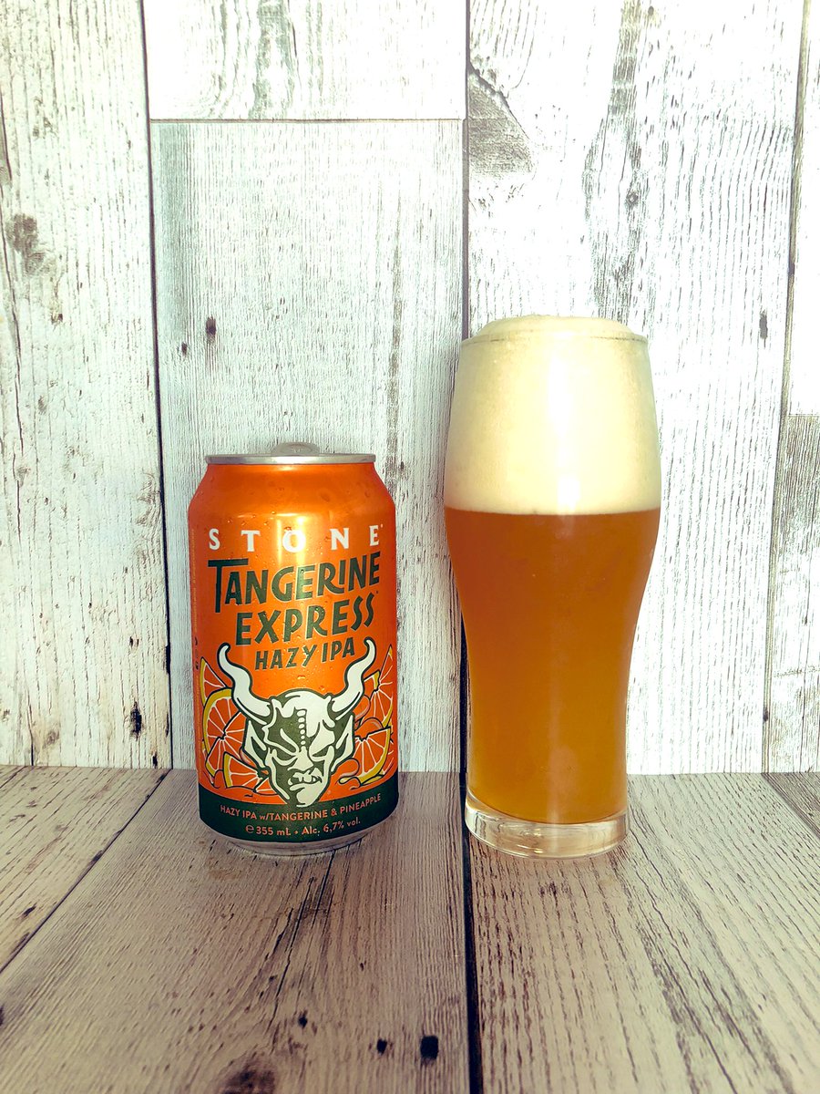 beerkukopepper's tweet photo. STONE TANGERIN EXPRESS HAZY IPA
甘い香り、タンジェリンのジューシーな風味があふれて程よい苦味が残る
#stone
#tangerineexpress
#hazyipa https://t.co/flYxE8O6Yn