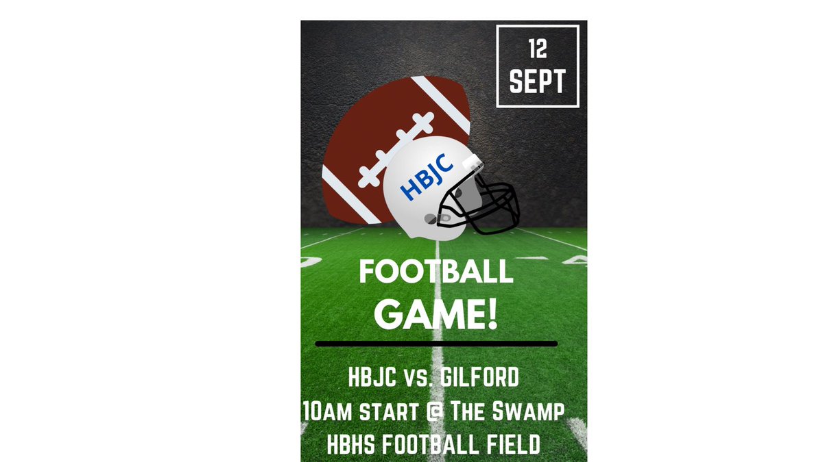 MJShap's tweet photo. 📣 HBJC season starts this Sunday!  #603Brookline @hollisbrookline 🏈 https://t.co/9EGtTmbHGn