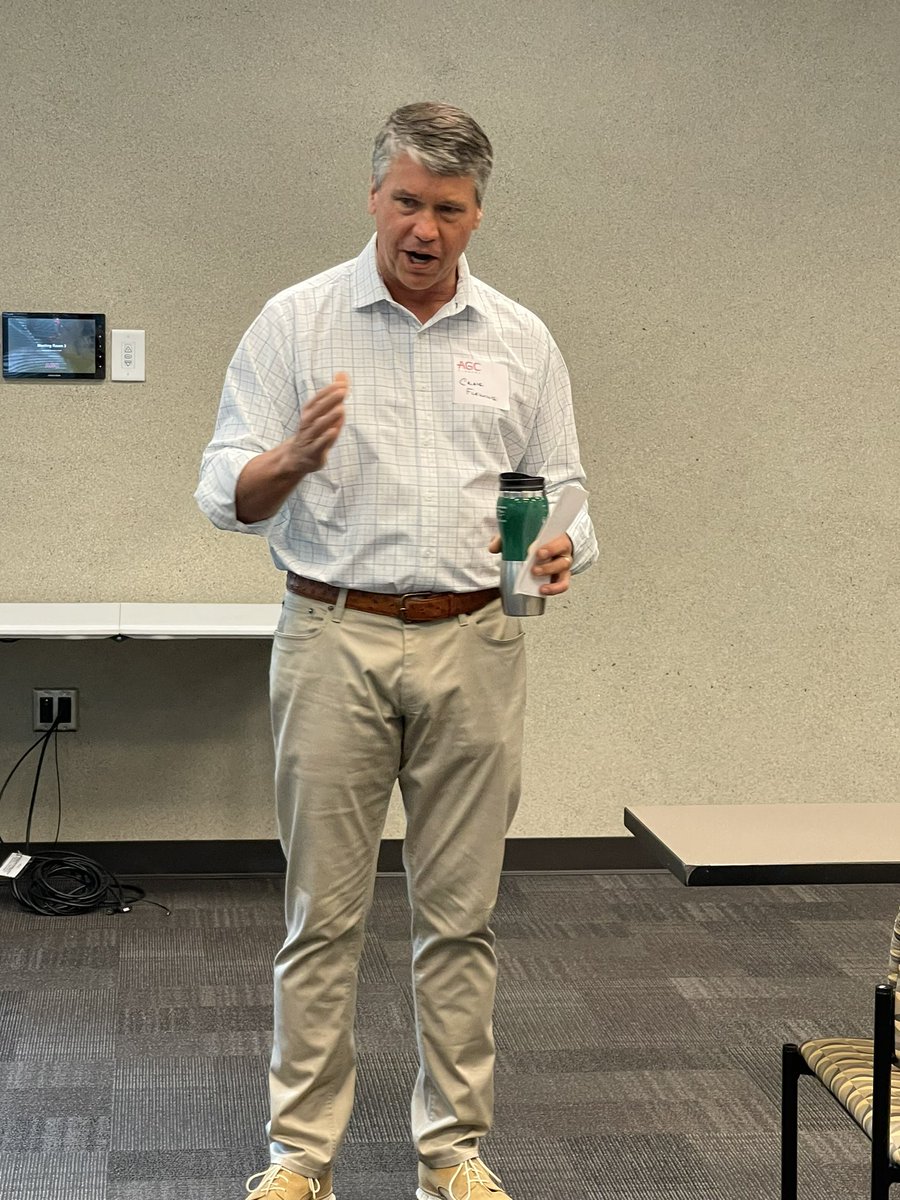 AlabamaAGC1's tweet photo. Amazing message from Dunn Construction President, Craig Fleming to the members of the Alabama AGC Construction Leadership Council. Our young leaders are the future of the industry and Alabama AGC. They heard how to build a career, and more, Thursday morning. https://t.co/CeWT5Jqllq