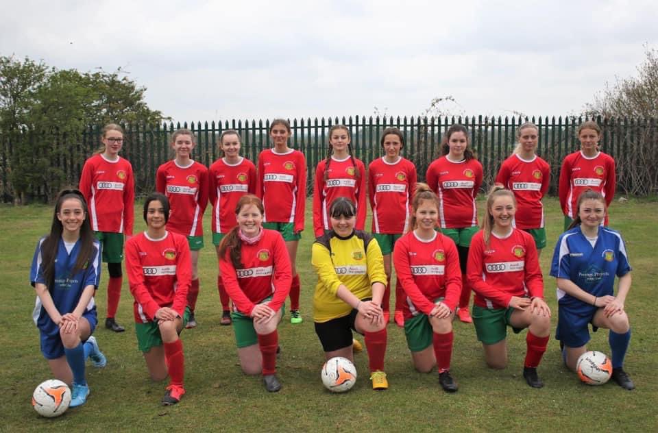 With one week to go until the West Riding Girls League kicks off, Harrogate Railway U16 girls welcome Wigton Moor to Station View tomorrow morning.
With new kits and sponsors, the girls are ready to smash it.
Photos to follow❤️💚❤️💚