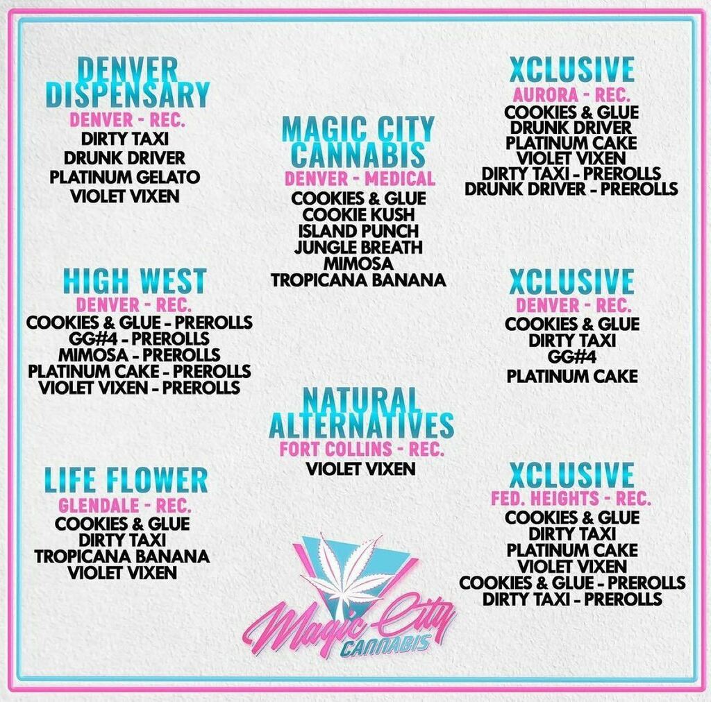 MagicCityDenver's tweet photo. 🅕🅘🅝🅓 🅨🅞🅤🅡 🅜🅐🅖🅘🅒🪄
#drop #magiccity #colorado
@therealdenverdispensary @highwest.co @lifeflowerdispensary_co @magiccitycannabis @natural_alternatives_medical @xclusivecannabis_co https://t.co/oBTJdWMNrG
