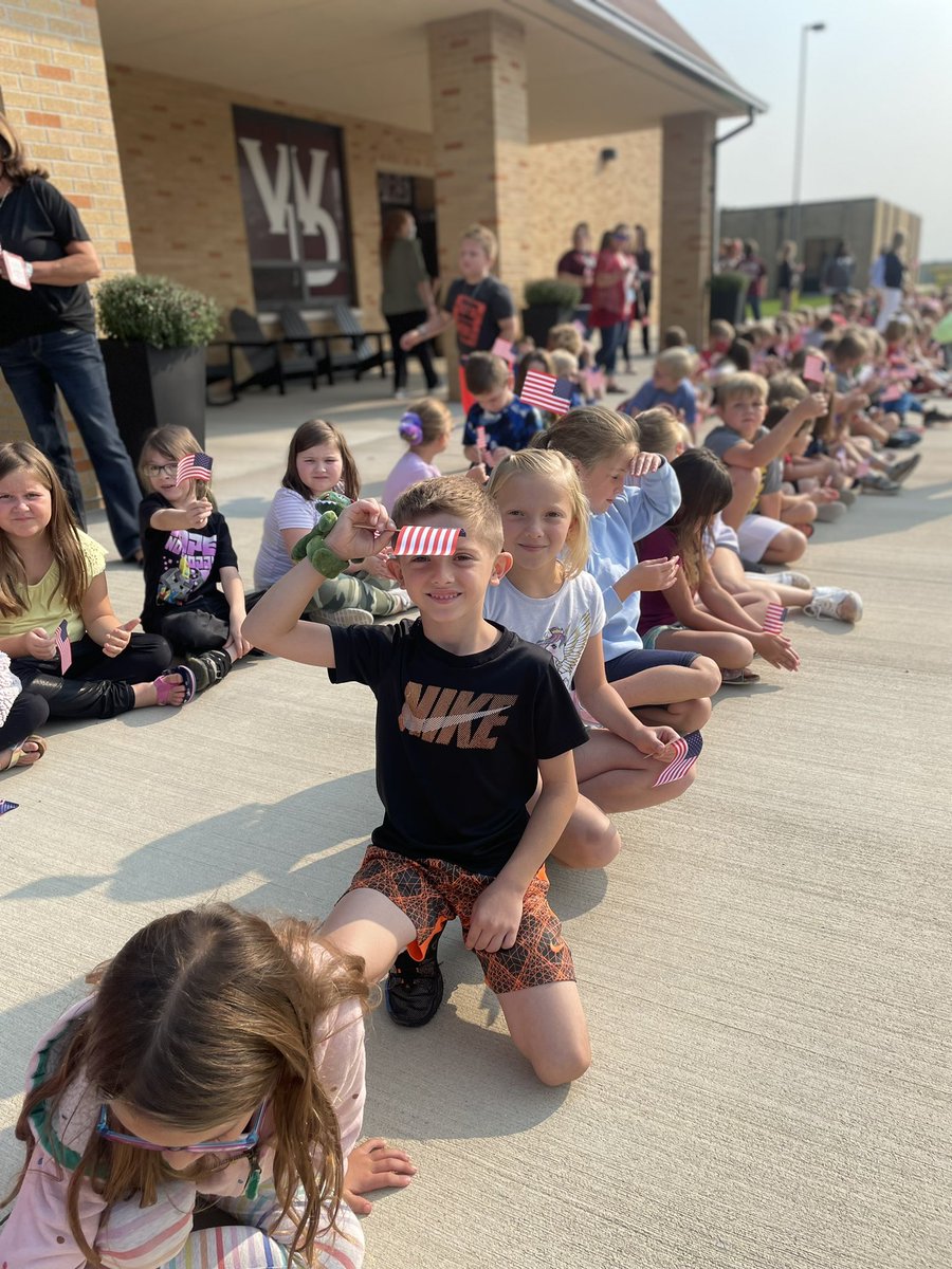 WDElementary's tweet photo. Our Warriors had the opportunity to cheer for and learn from some of our local first responders. Thank you all for what you for Wes-Del Elementary! #WDpride https://t.co/ayL8oj5WHZ