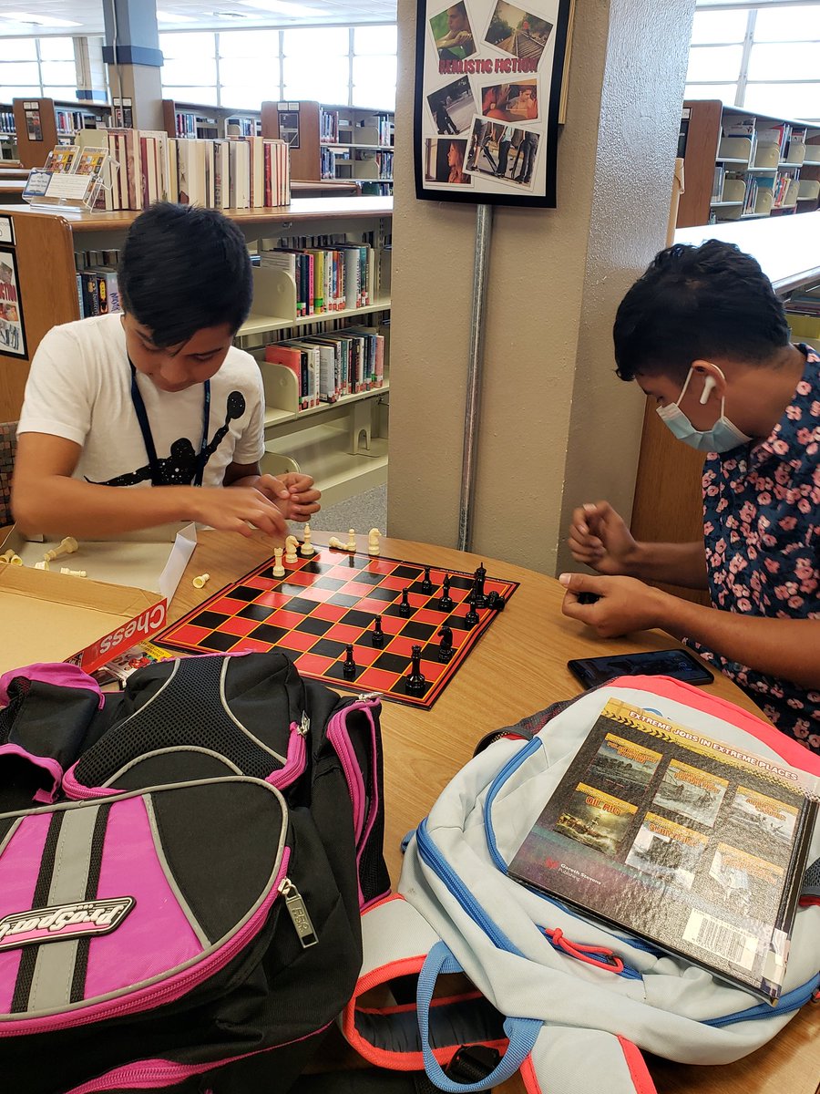 ESOL 1 had some fun in the library after checking out their books. <a href="/SamRayburn_HS/">Sam Rayburn High School</a> <a href="/SRHS_Library/">SRHS Library</a>