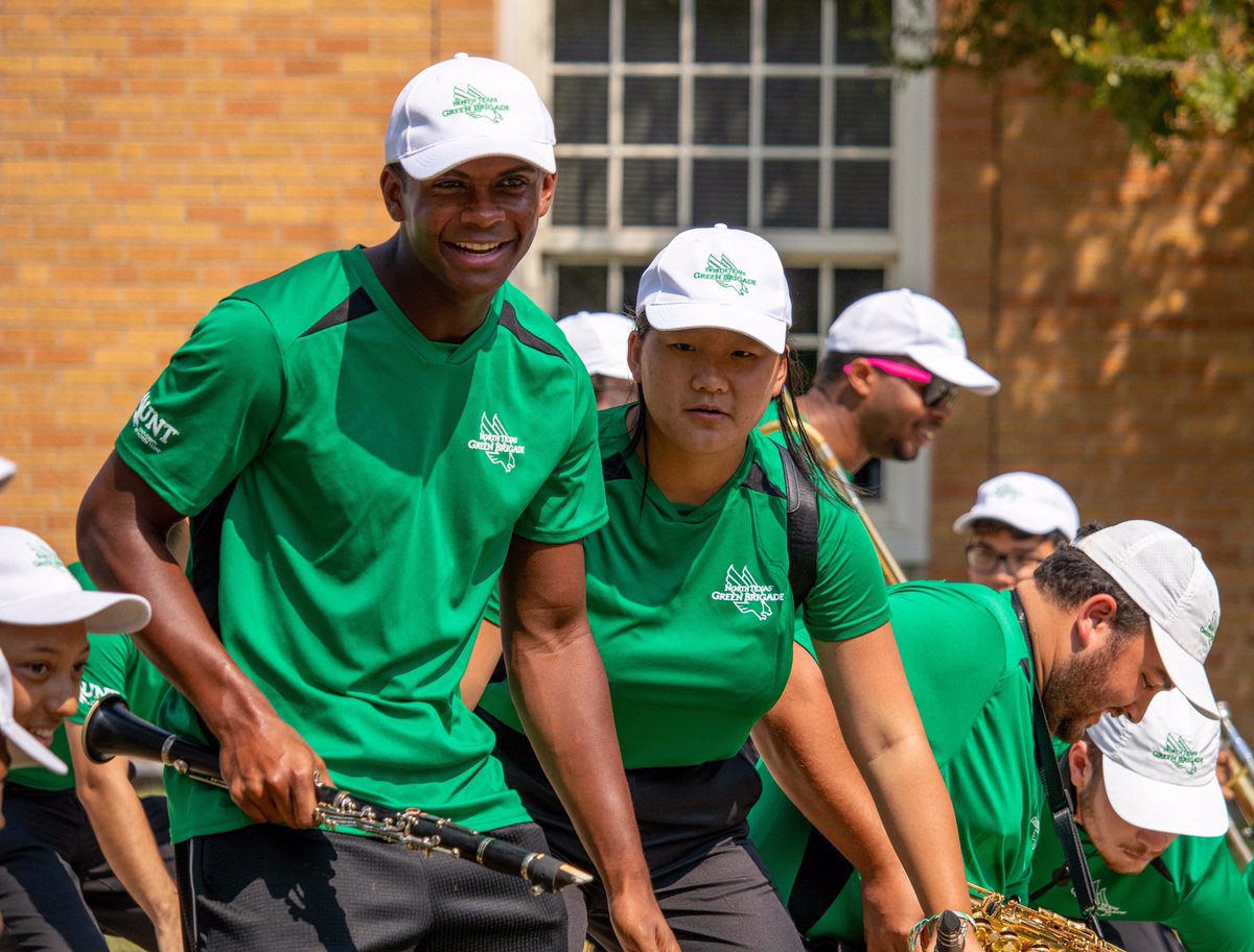 UNTGreenBrigade's tweet photo. So great to play for the University leadership as they commemorate and celebrate UNT’s 131st year! Happy Founder’s Day, UNT!
@UNTCoM @untprez @unt https://t.co/bu0yffvpYi