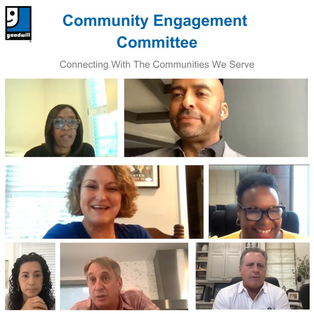 CEOGoodwillNG's tweet photo. It was great connecting with our Community Engagement Committee. We successfully collaborated on some new tactics that will bring more exposure to and fund our mission. I look forward to executing our plans.  
#goodwillng #PutPeopleToWork https://t.co/HPhCF1giRL
