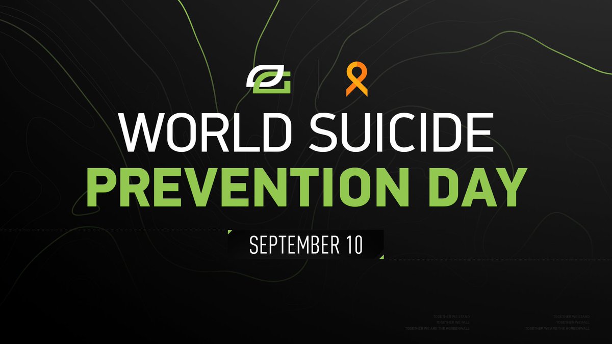 OpTic's tweet photo. Today is #WorldSuicidePreventionDay. Check on each other, talk to each other, be there for each other. You are not alone; you are loved.

Visit https://t.co/UFVVRqQIT7, or call (1-800-273-8255) for a 24/7 support hotline. https://t.co/jDHSAeb7uJ
