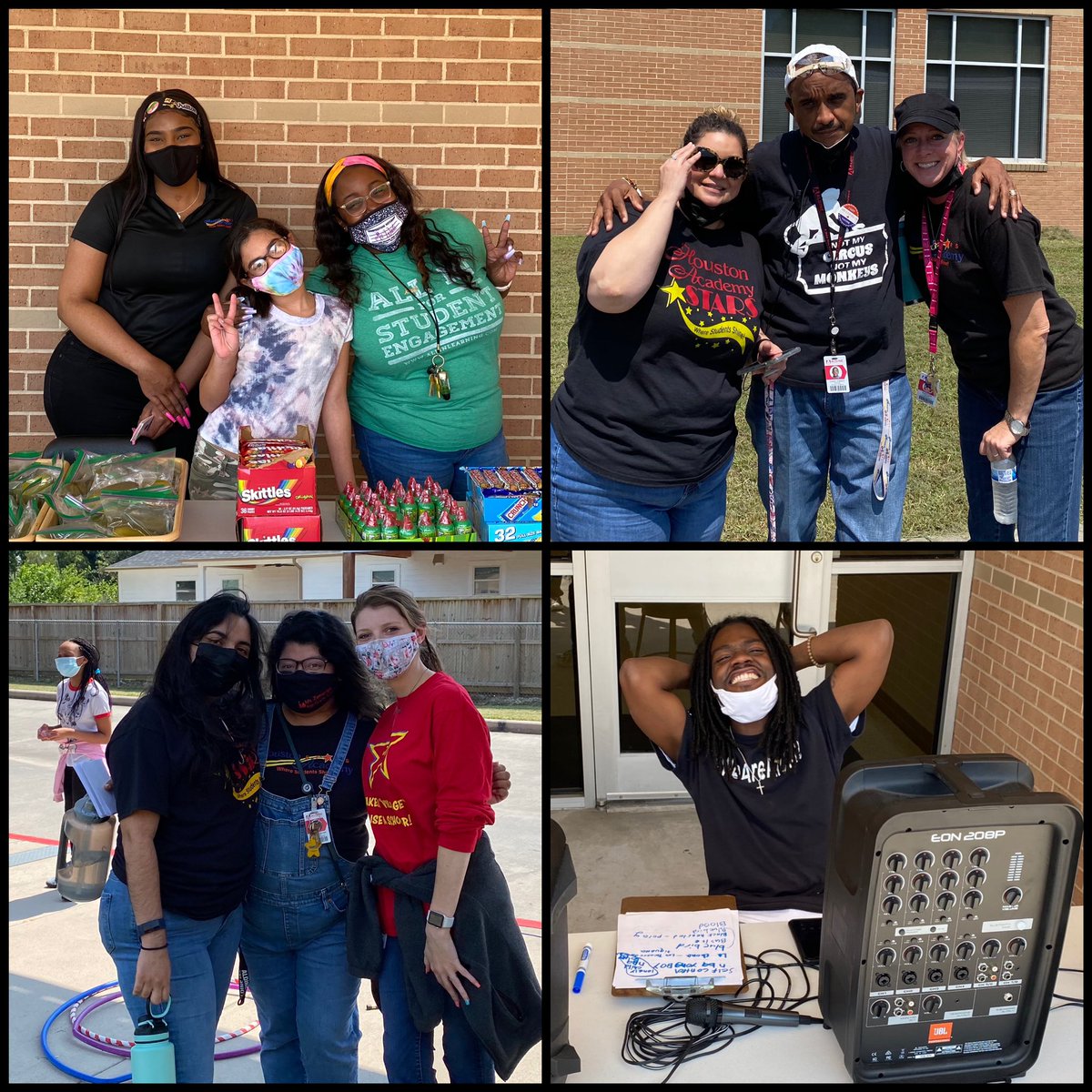 Houston_AISD's tweet photo. Our Back to School Bash was a huge success! All of our #JHAstars had a blast (with the possible exception of those getting pied in the face)! 🥧🤣 Thank you @mcooper313 and everyone else who helped organize our first event! #AldineForward https://t.co/qYrxiCygSN