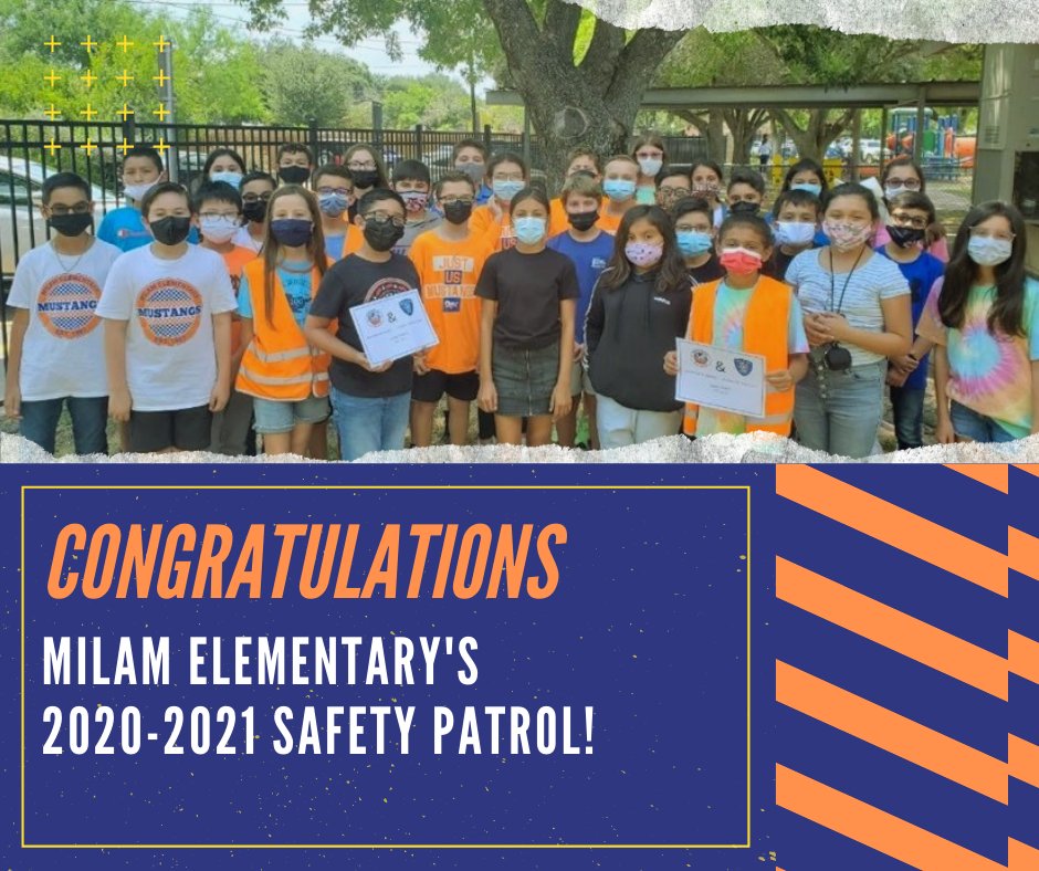 Congratulations to our 2020-2021 Milam Safety Patrol.
