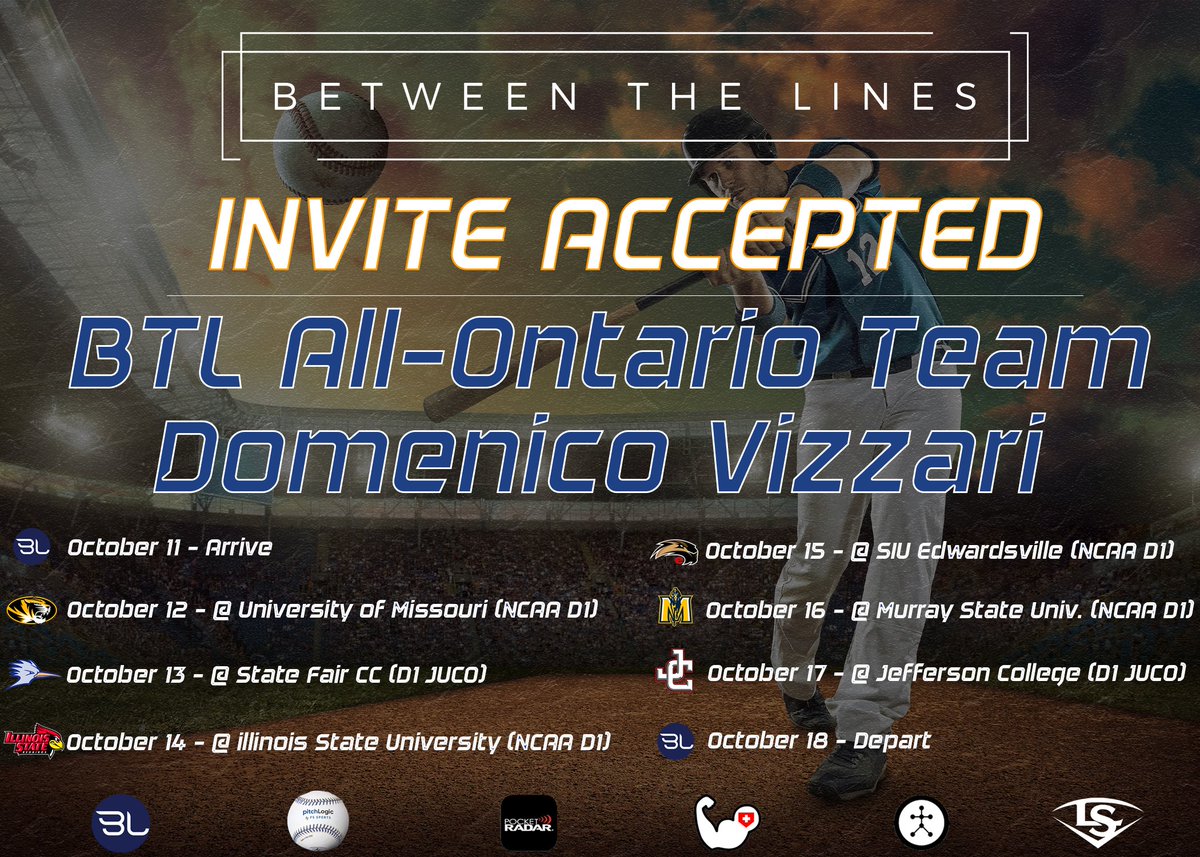 BTLmain's tweet photo. Congratulations to @Domvizzari on accepting his invite to participate on the @BTLOntario team in October! https://t.co/TYsPwFlzt0