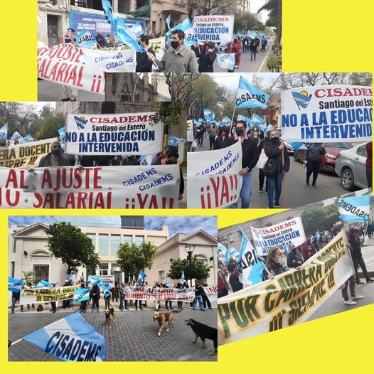 cisadems2's tweet photo. #SantiagodelEstero 
MOVILIZACIÓN DOCENTE AL MINISTERIO DE EDUCACIÓN PROVINCIAL. DENUNCIAN DESFINANCIAMIENTO DE LA EDUCACIÓN ESTATAL CON EXPLOTACIÓN LABORAL Y LA ELIMINACIÓN DE HECHO DE LA CARRERA DOCENTE. https://t.co/tptdXXH18t