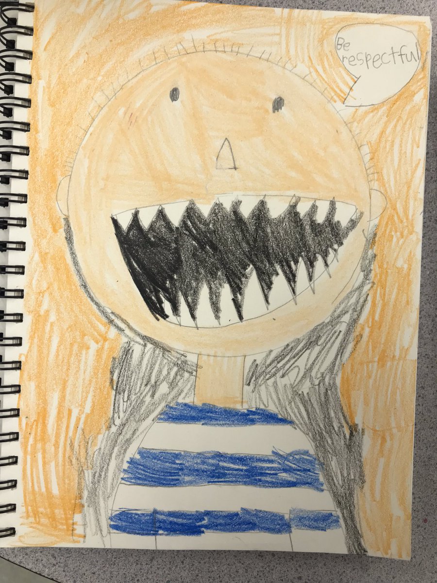 ellen_probe's tweet photo. Trying out Visual Journals in this new year of school. Had a great discussion about what respect looks like using the story “David Goes to School”. Aren’t these fellas so much fun?! I ❤️ Grade One @GBProbeSchool @LethSchDivision https://t.co/o9aWPx0NBE