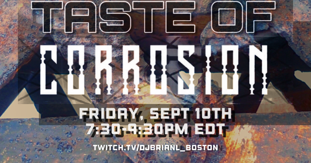 DJBrianL's tweet photo. Doubling up the Friday night Twitch streams. First up, Taste Of Corrosion (industrial, darkwave, and powernoise) at 7:30pm EDT. Then at 11pm EDT, I'll be on #InterferenceRadio playing 2 hours of Industrial Techno and Body Music.

https://t.co/C5NJwiE2A3
https://t.co/tgKZ5Kb5um https://t.co/o88ZyiG1Ai