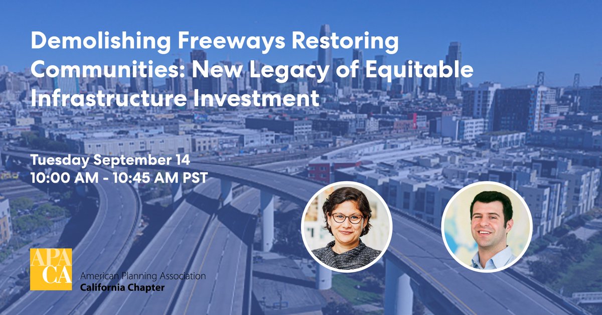 Geeti Silwal and Marc Asnis will be speaking at <a href="/APA_California/">APA California</a>  on Tuesday at 10AM about equitable infrastructure investment. They will be joined by panelists Lauren Ballard with <a href="/LADOTofficial/">LADOT</a>  and Abigail Rolon from <a href="/ArupAmericas/">Arup Americas</a>