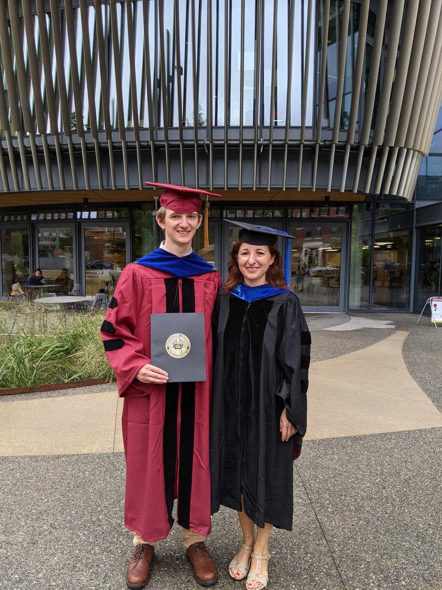 First PhD hooding ceremony as an advisor! Congratulations, Matthew, and good luck at Google Brain!