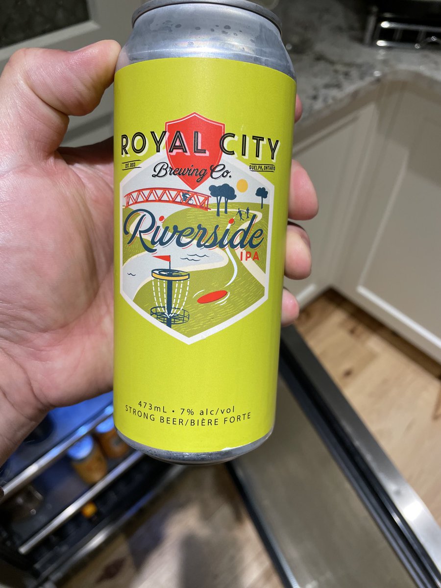 Damn!  ⁦<a href="/RoyalCityBrew/">Royal City Brewing</a>⁩   What a great beer.  #riverside #newfavourite