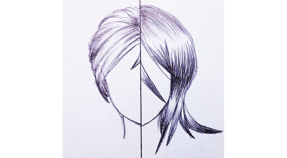 Leo Desenhista on X: Bora aprender como desenhar cabelo de Anime masculino?  Para ver o tutorial, clique no link 👉    / X