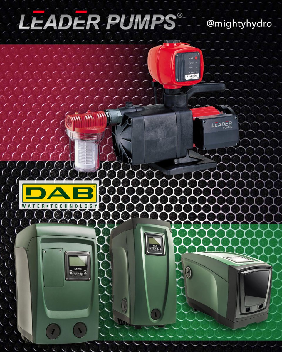 Leader and DAB pumps are ahead of  the rest when it comes to meeting your irrigation needs.

Ask the staff at Mighty Hydro what pump is right for your garden. 

<a href="/DABPumpsUSA/">DAB Pumps</a> 

#mightyhydro #shoplocal #cannabiscommunity #independent #hydroponics #cannabis #sandiego #dabpumps