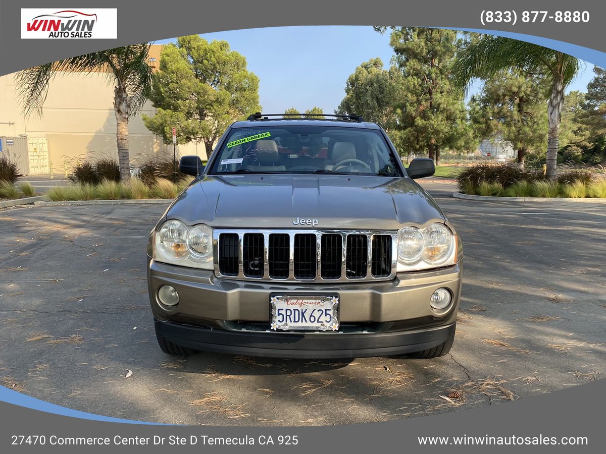 WinWinAutoSales's tweet image. Pre Owned 2005 JEEP GRAND CHEROKEE - $7,200

FOR INQUIRIES CALL 📲 (833) 877-8880
For more information and images, visit: winwinautosales.com/inventory/jeep…

#jeep #jeepgrandcherokee #grandcherokee #forsale #preownedcars #usedcars #temecula #murrieta #car #auto #carforsale #autoforsale