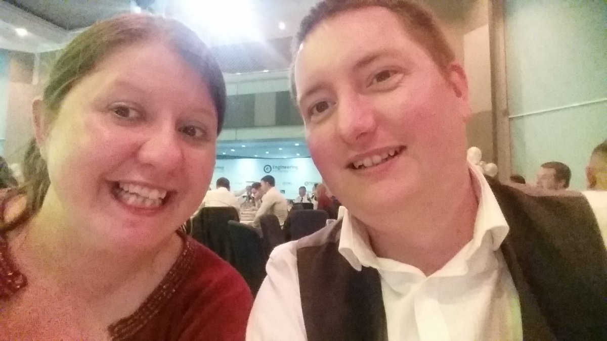 Bizbeth88's tweet photo. Enjoying what feels almost like a normal night out with @HarrySargent83 at @Incomm_training's #InCommA2021 - Harry is very pleased the student he nominated came runner up in her category! https://t.co/TpWIIUrcHe