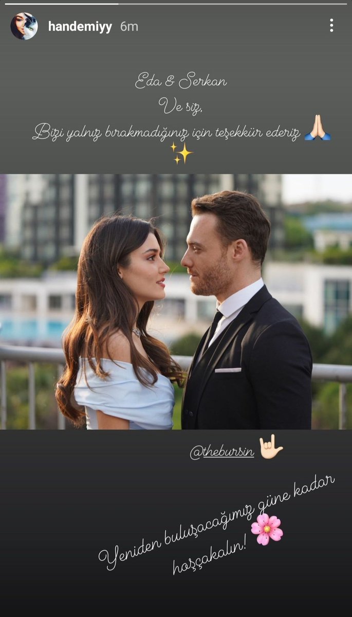 Maral8059's tweet photo. But I still can't belive we don't get goodbye post to EdSer while after S1 we got this :)
@KeremBursin @HandeErcel https://t.co/vC23bNAKNK