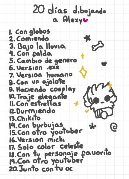 esmeq30's tweet photo. Día 8 y 9 del #AlexyChallenge
Me duelen mis manitas qwp
Pero weno :D👍 https://t.co/iiX6wab9Da