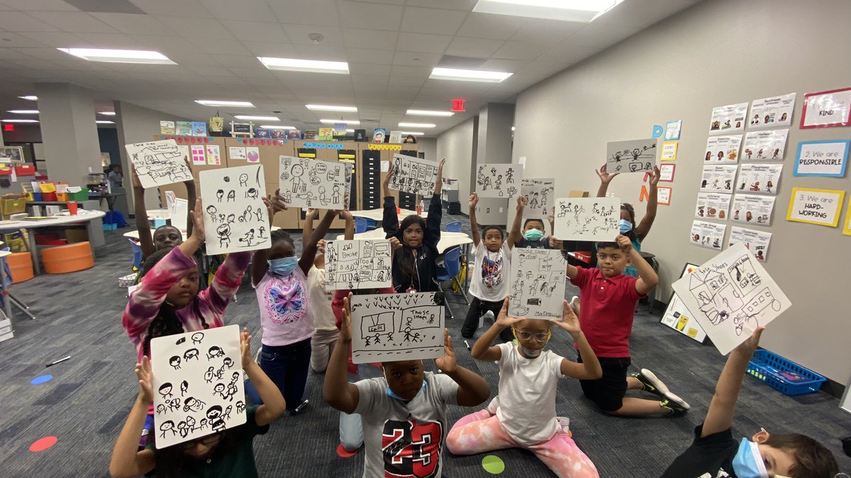 seannettie's tweet photo. I tried sketching during our read aloud-TOTAL ENGAGEMENT! All were actively listening and focused! #sketching #learning #engaged #brainatwork #willdothiseverytine #teacheinlove @jacobchastain_ @CFISD_ELAR2_5 @SheridanCFISD https://t.co/2SEPeVmE0Y