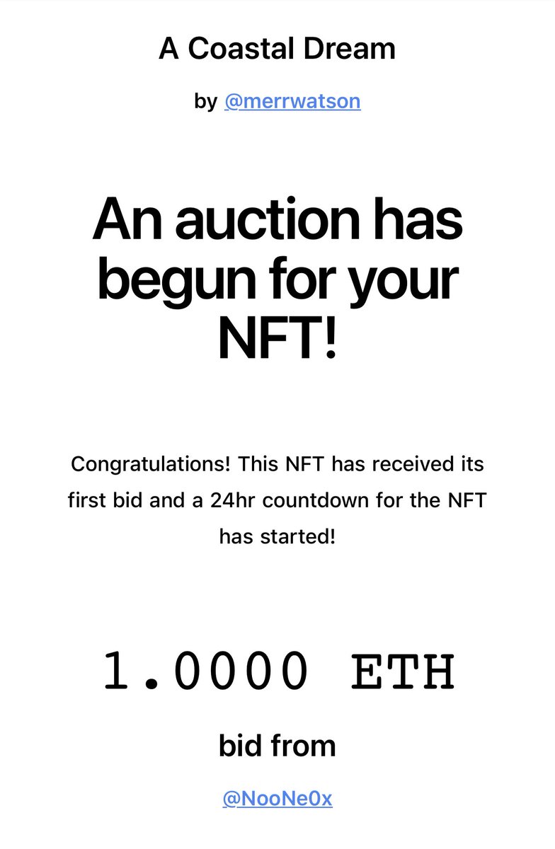 MerrWatson's tweet photo. I am in utter shock 😭 a bid was placed on @withFND on this piece yesterday and was just now sold to an Anonymous buyer. 

I’m feeling an overwhelming sense of emotion and gratitude right now for everyone who has supported my work 🤍 life changing moments are happening 🥲 https://t.co/vnYqt47DbM