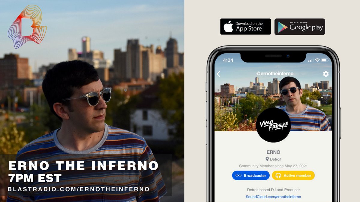 Featured broadcast // <a href="/ernotheinferno/">ERNO</a> presents: The Cycle live from #Detroit on #BlastRadio at 7pm EST. Download the app to listen live or visit blastradio.com/ernotheinferno. Content expires in 24 hours.