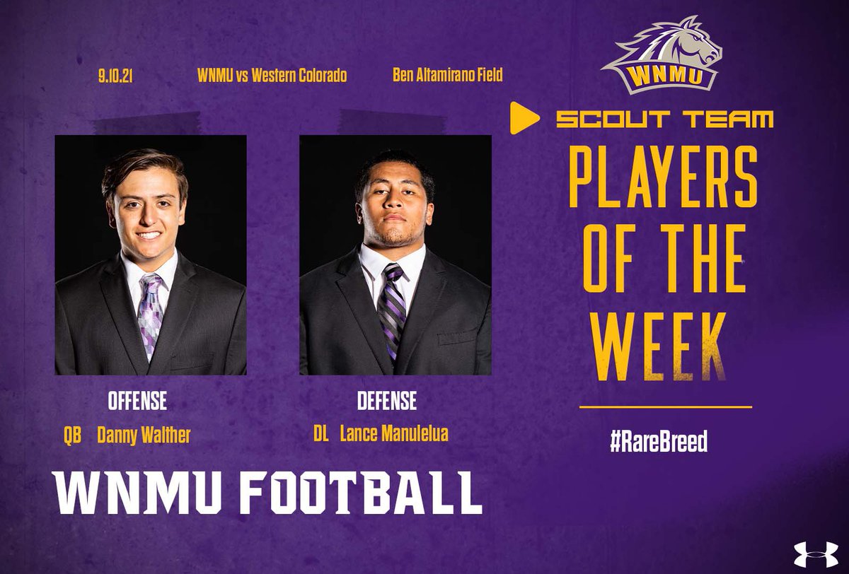 WNMUFootball's tweet photo. Week ✌️Scout Team Players of the Week! #RareBreed https://t.co/ocKLYV7ezQ