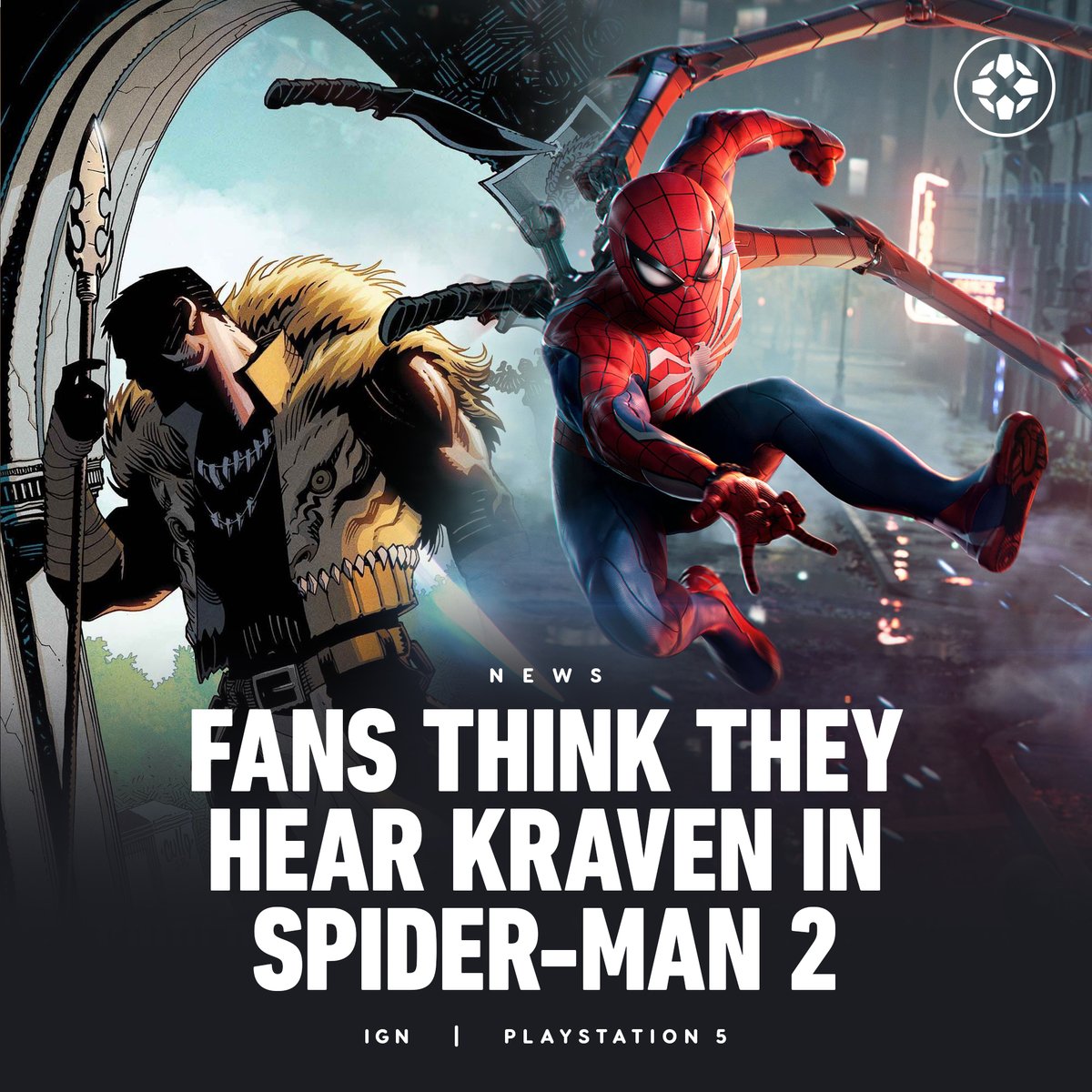 RT @IGN: Fans believe the voice that can be heard in the new Spider-Man 2 reveal trailer is Kraven. Thoughts? https://t.co/uyGmehTI0d