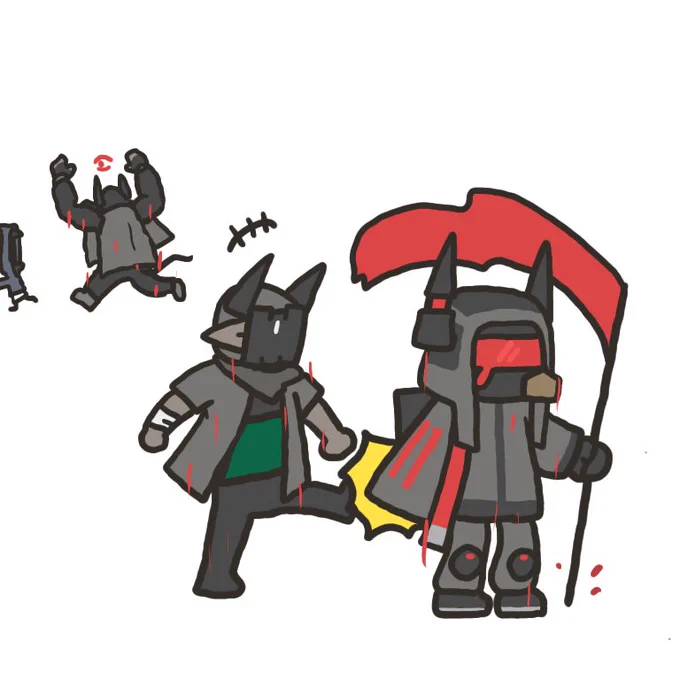 仲の悪いサルカズ傭兵たち 