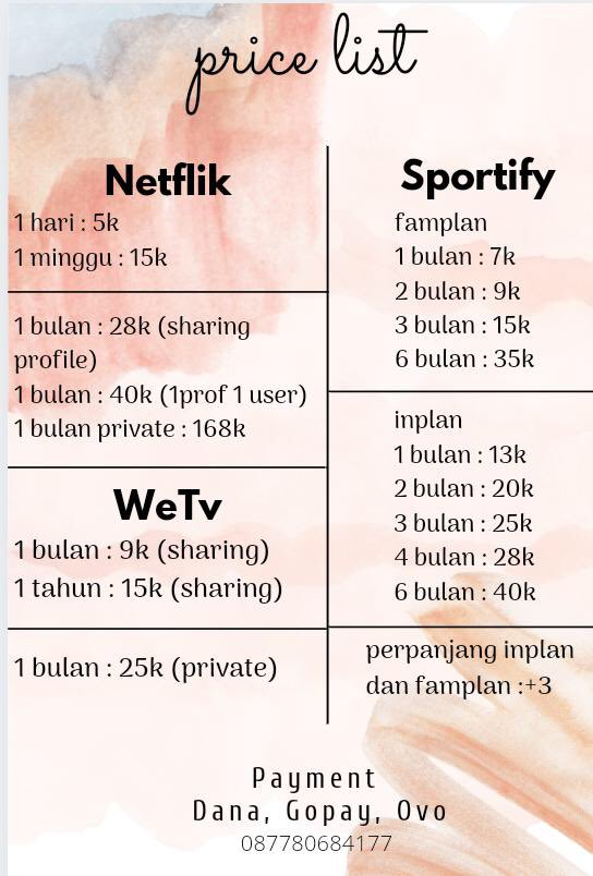app_premium18's tweet photo. @KevinNguyeeeen halo kak! lilipaps_ jual akun premium murah dan aman 100%
📌Bergaransi
📌Legal 
Order? Bisa langsung chat wa atau dm yaa kak🙏🏻
Payment -Bank(BCA,Mandiri),Gopay,DANA,QRIS,Shoppepay,OVO
https://t.co/ewcqwtKwyh
https://t.co/RDLkSF6lpc https://t.co/a0kYlVolJC