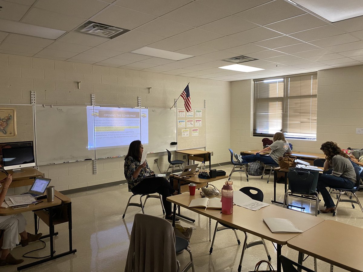 Pinch me! <a href="/KCSGifted/">KCS Gifted</a> had <a href="/MollieSeay/">𝕄𝕠𝕝𝕝𝕚𝕖 𝕊𝕖𝕒𝕪</a> as our IEP guide today! We are on our way to learning all about gifted IEPs and case management- and we could not have had a better teacher! Come back soon!!