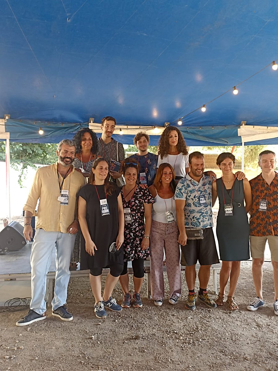 One more year in <a href="/firatarrega/">FiraTàrrega</a> with my colleague from Insula Cultural and <a href="/vaivencirco/">Vaivén Circo</a> at the breakfast organised by <a href="/AndaluciaJunta/">Junta de Andalucía</a>