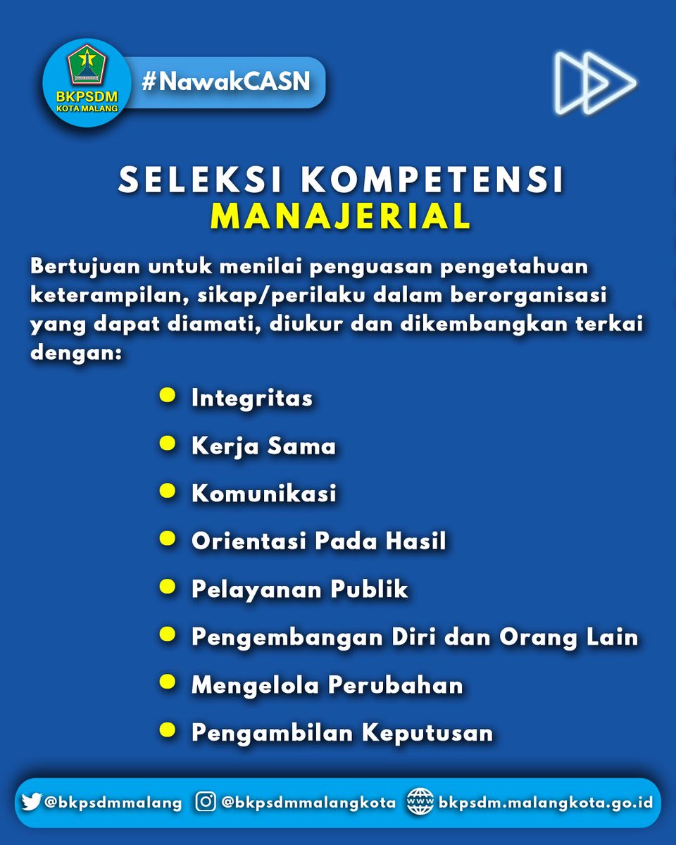 bkpsdmmalang's tweet photo. Seputar Seleksi Kompetensi PPPK #NawakCASN,
Dibaca dan dipahami ya😉 https://t.co/gA0JRwZzCH