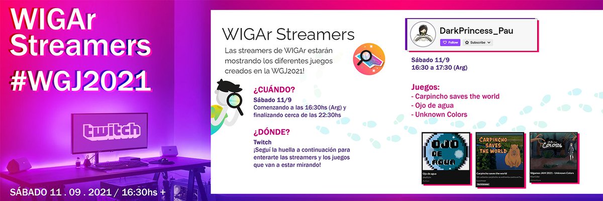 womeningamesAR's tweet photo. 🤯¿Te quedaste con ganas de saber qué paso en la #WGJ2021?

⚡️¡Pasate por el ciclo de streamings de las chicas de #WIGAR para ver los juegos que salieron! 👇👇👇 https://t.co/zlMNCDqSXr