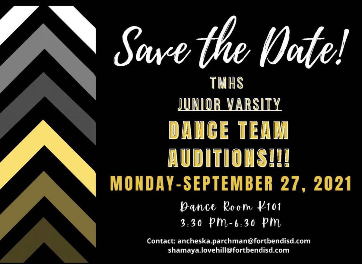 TMHSMystics's tweet photo. Dance Team tryouts will be happening soon! We will be having a interest meeting on September 13th, hope to see you there! https://t.co/K2inSn7iYO