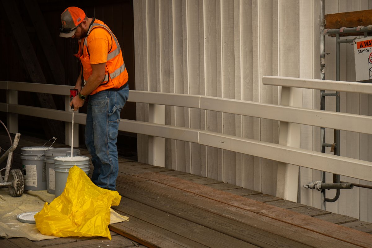 Lane County Road Maintenance is responsible for 17 covered bridges. This year, Parvin Covered Bridge near Dexter was closed as crew members replaced siding, made small repairs and painted. 

The current 75-foot bridge was built in 1921 to replace the original 1880s structure.
