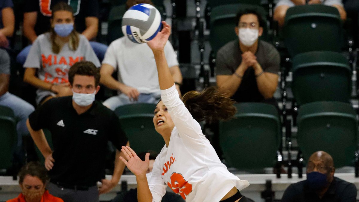 Three straight points for the Canes to take a 12-7 lead.

Texas State calls timeout.