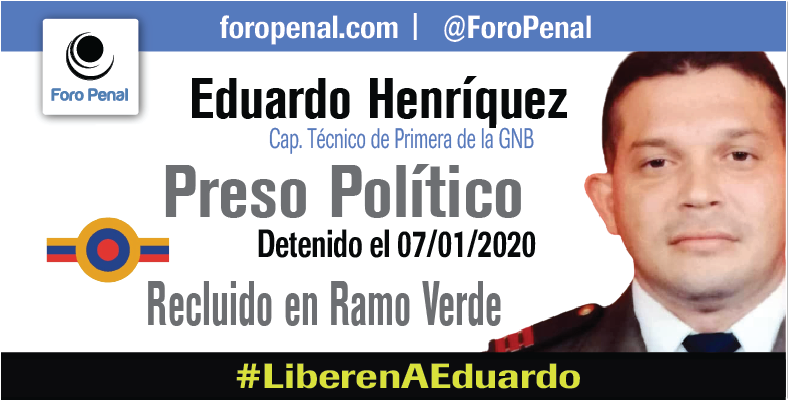 ForoPenalENG's tweet photo. Eduardo Henríquez, one of the 262 political prisoners in Venezuela, has been in preventive detention for 1 year and 8 months, without a trial, stripped of his right to defend against false accusations. He reported having been subjected to torture.
#FreeEduardo
#LiberenAEduardo https://t.co/pJJgXTgxo8