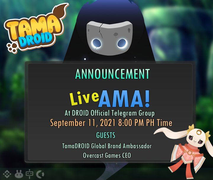 wearedrdc's tweet photo. #TamaDROID is holding an #AMA on it's Official Telegram Account.

Reward:  1 TamaCAPSULE, 10 lucky winners.

Rules:
1.  Follow us on twitter @Droidtoken.
2. Join https://t.co/SXusLSKJpW.
3.  Like &amp; Retweet this post.
4.  Comment your question &amp; Tag 3 Friends.

#p2e #bsc #bep20 https://t.co/sSrIjpaADG