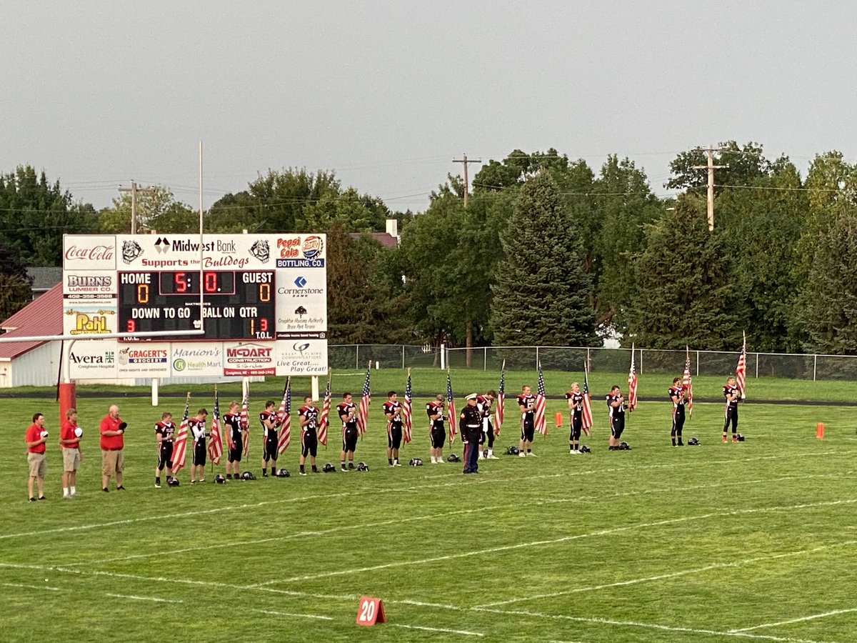 PHSPiratePride's tweet photo. Rivals come together to honor the fallen before throwing down in gridiron action!
⁦@CreightonPride⁩ https://t.co/rXQAFEfVnV